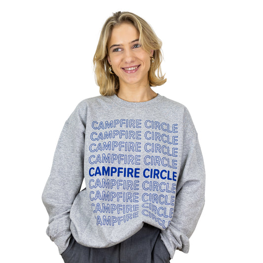 Campfire Circle Grey Crewneck