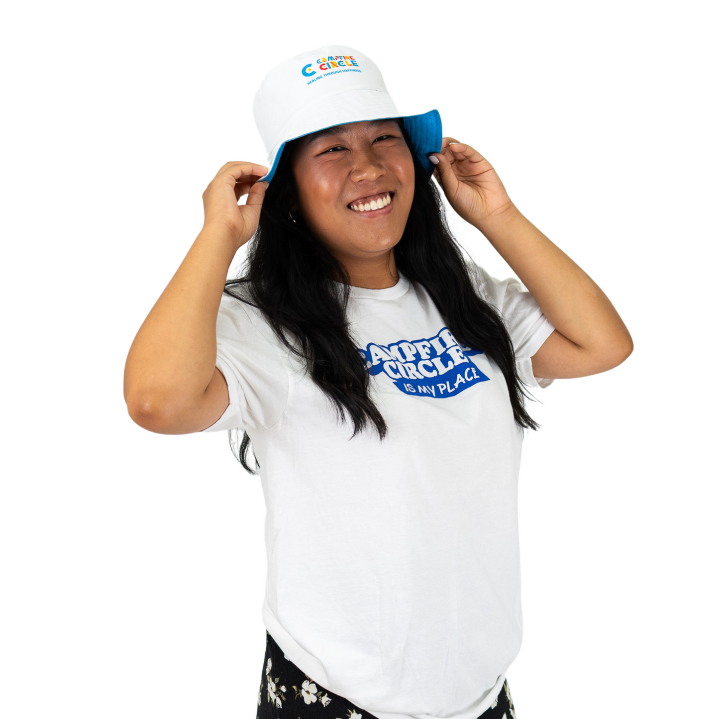 Campfire Circle ADULT Reversible Bucket Hat