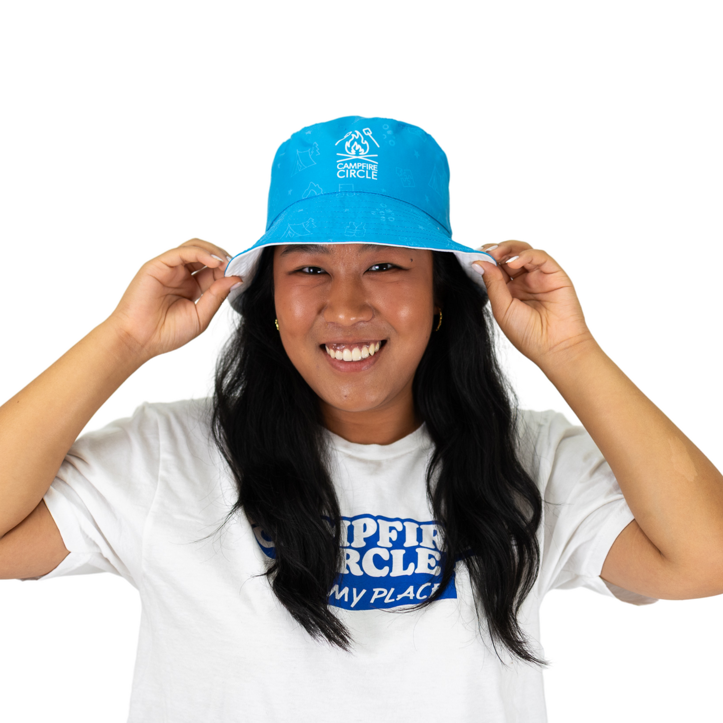 Campfire Circle ADULT Reversible Bucket Hat