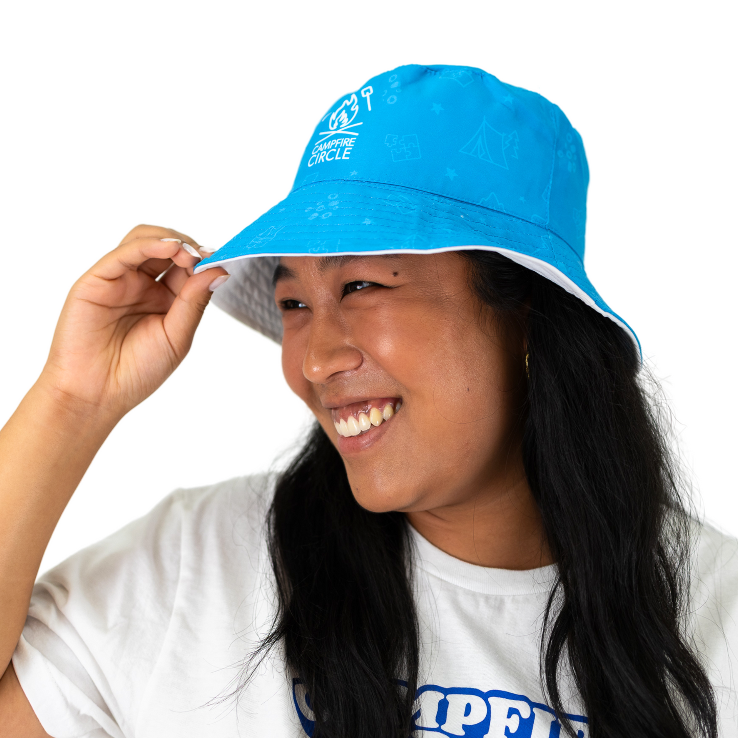 Campfire Circle ADULT Reversible Bucket Hat