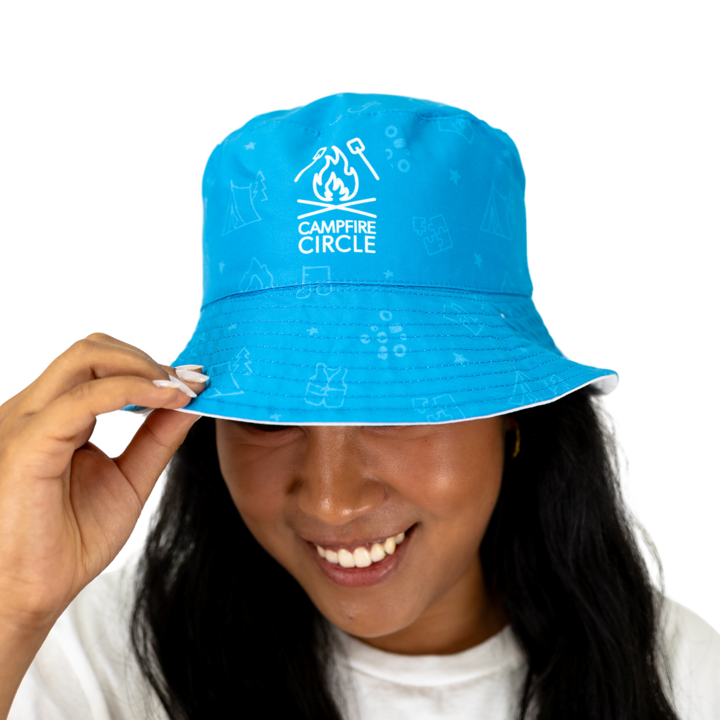 Campfire Circle ADULT Reversible Bucket Hat