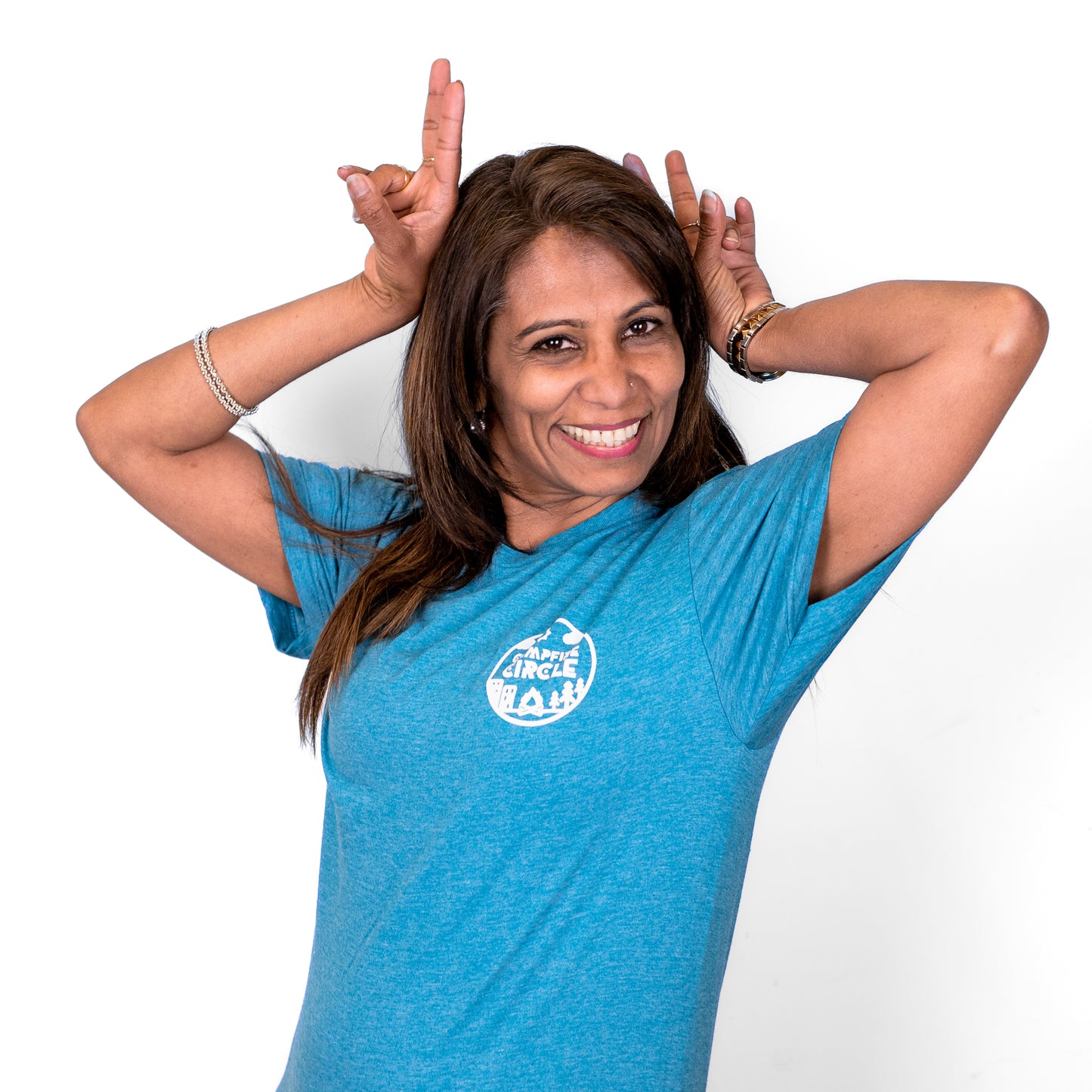 Community Crest Heather Teal T-Shirt