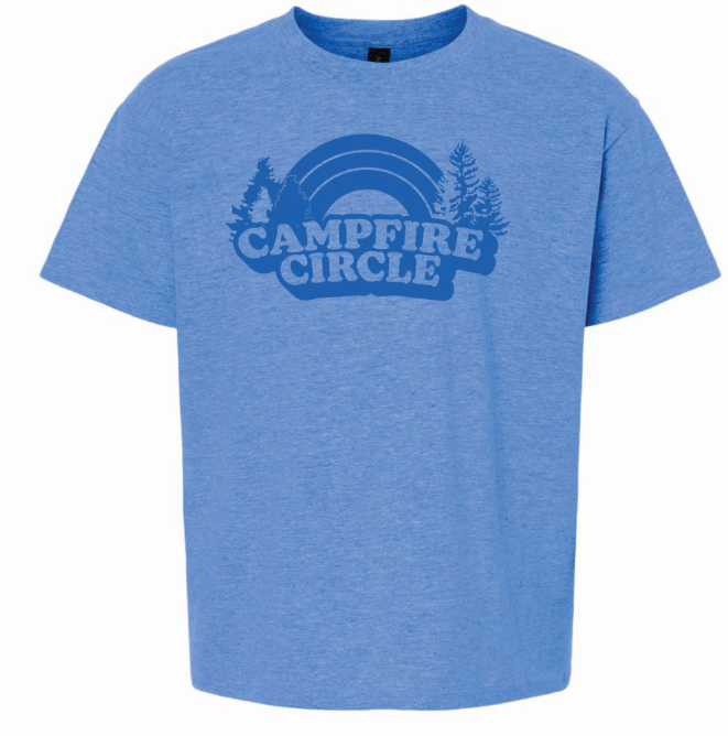Camp Spirit Heather Royal Blue Youth T-Shirt