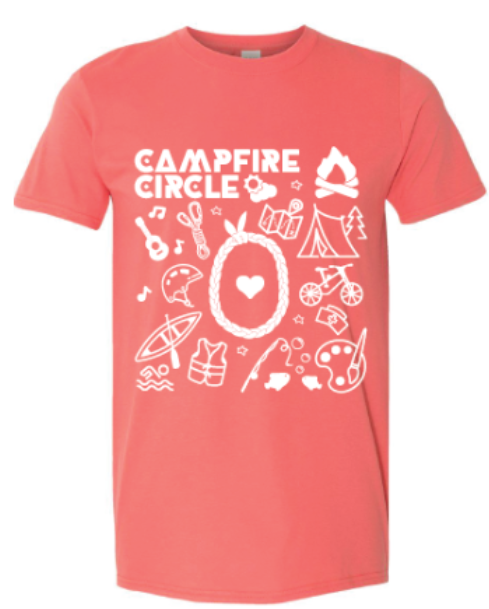 Camp Icons Coral T-Shirt