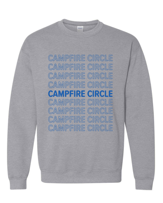 Campfire Circle Grey Crewneck