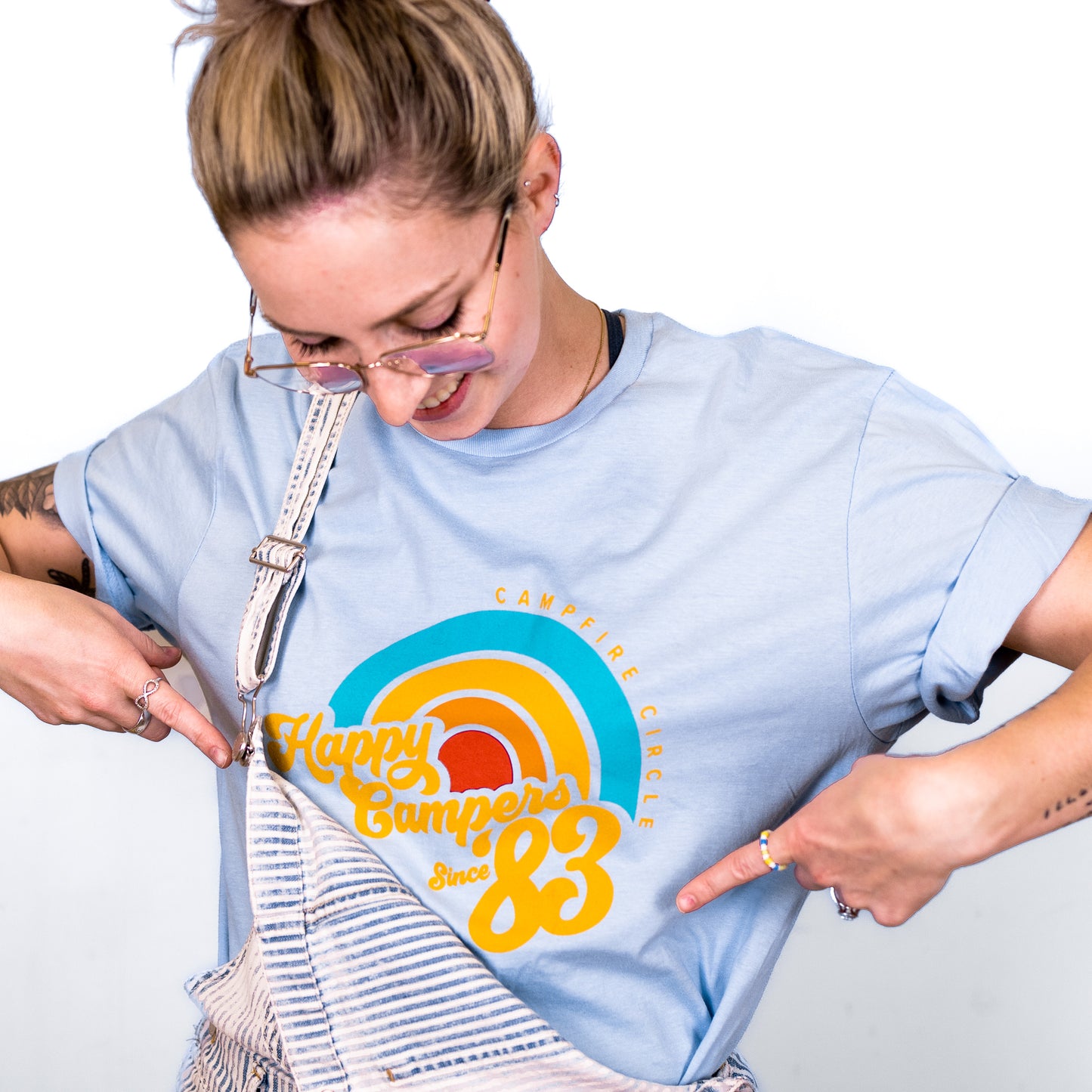 Happy Campers Blue T-Shirt