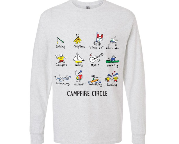 Retro Grey Long Sleeve T-Shirt