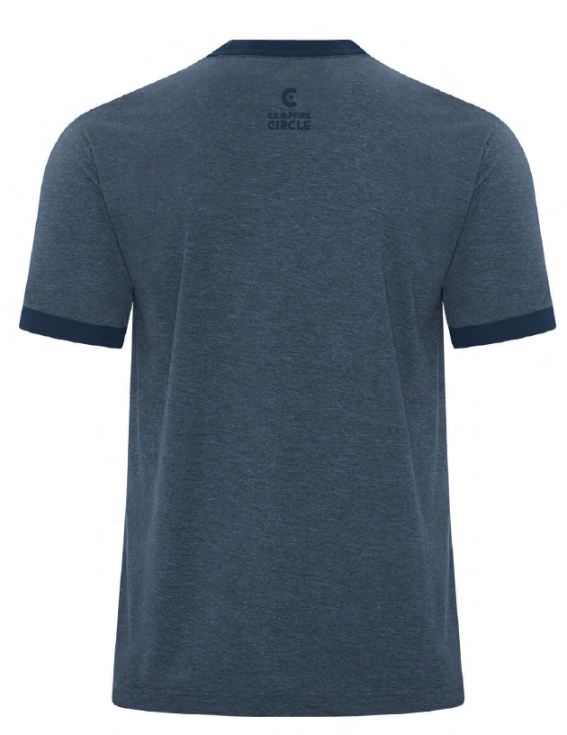 Campfire Circle Navy Ringer T-Shirt