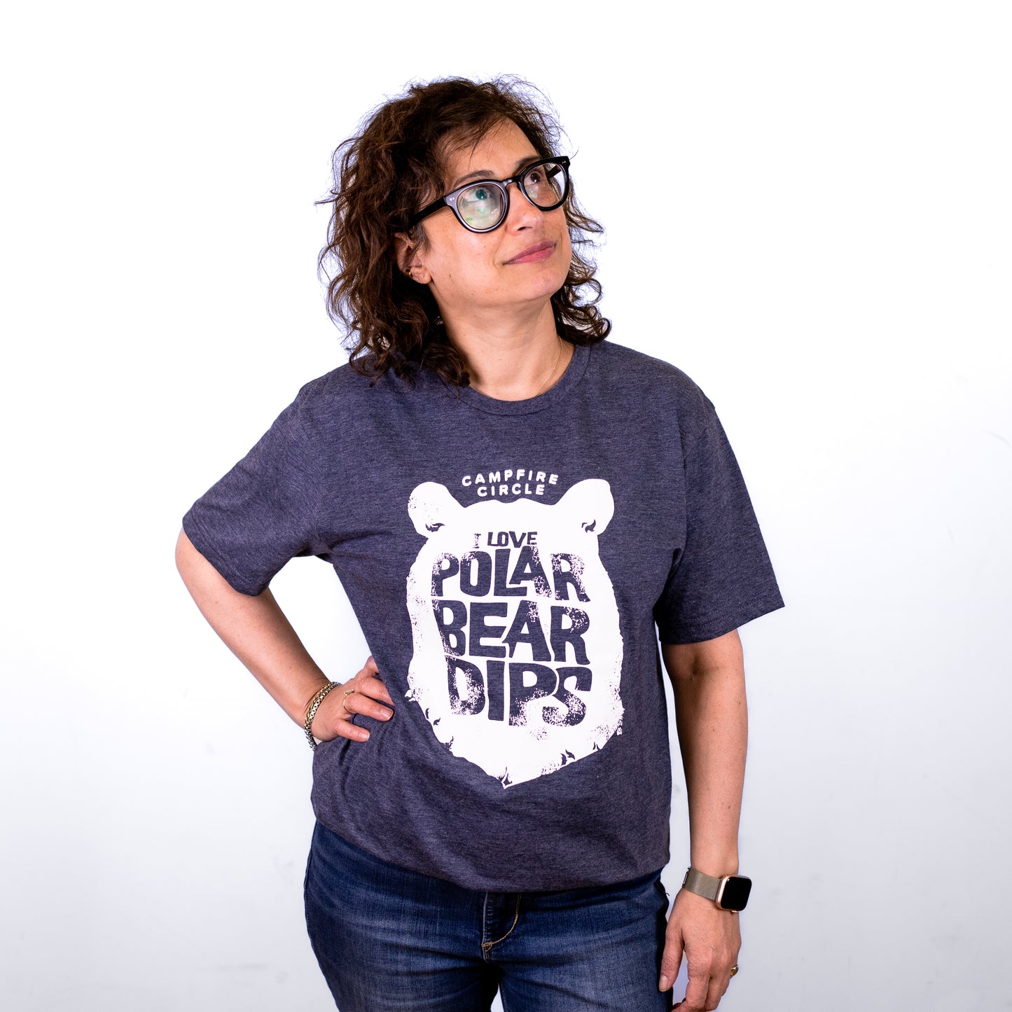 Polar Bear Dips Heather Navy T-Shirt