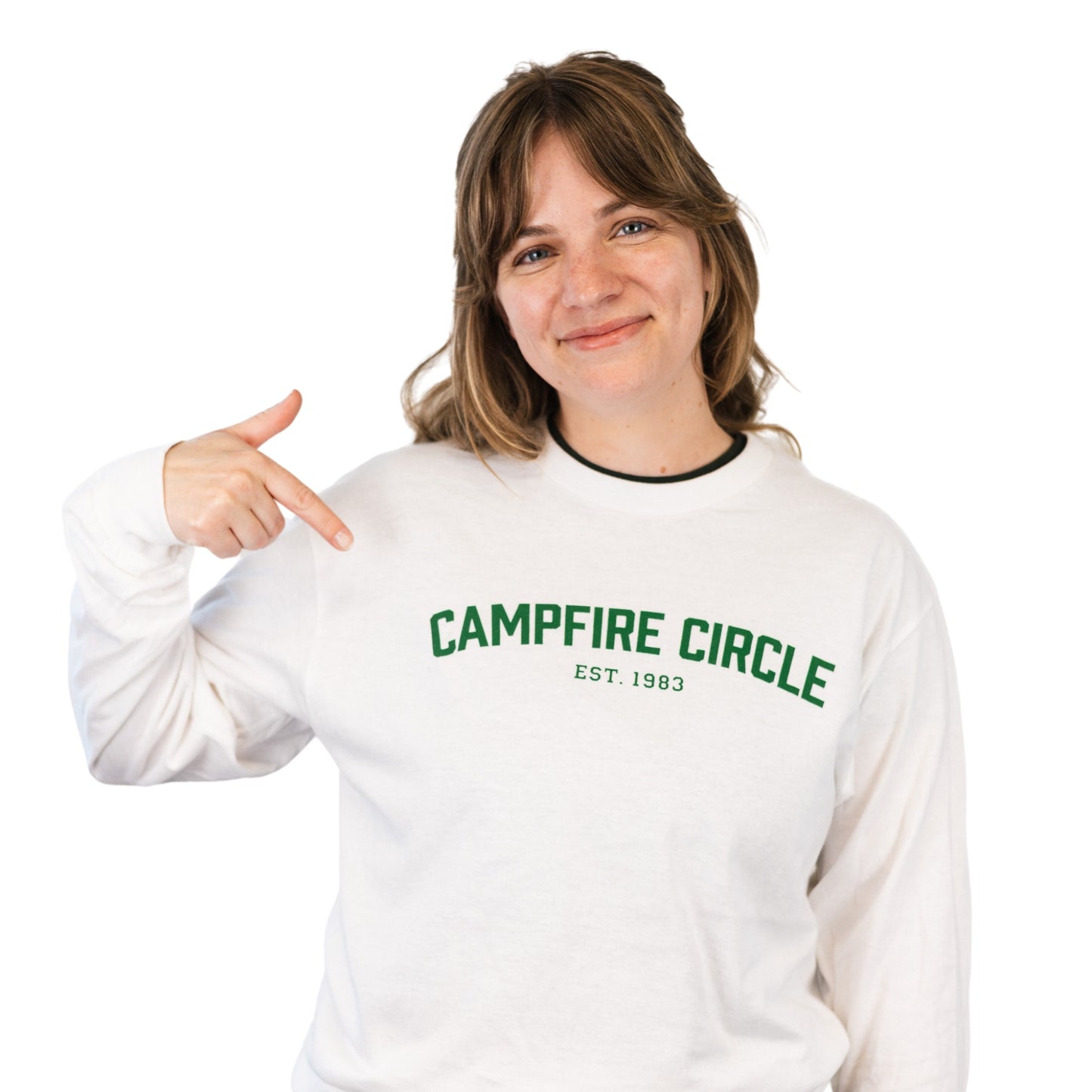 Campfire Circle Varsity Long Sleeve T-Shirt