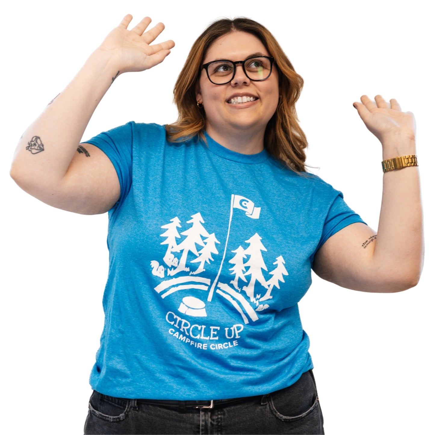 Circle Up Heather Sapphire T-Shirt