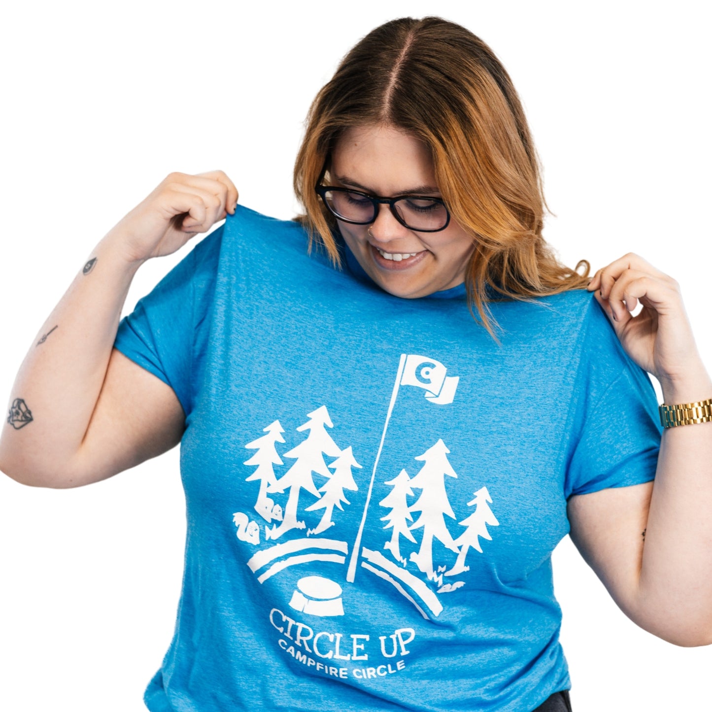 Circle Up Heather Sapphire T-Shirt