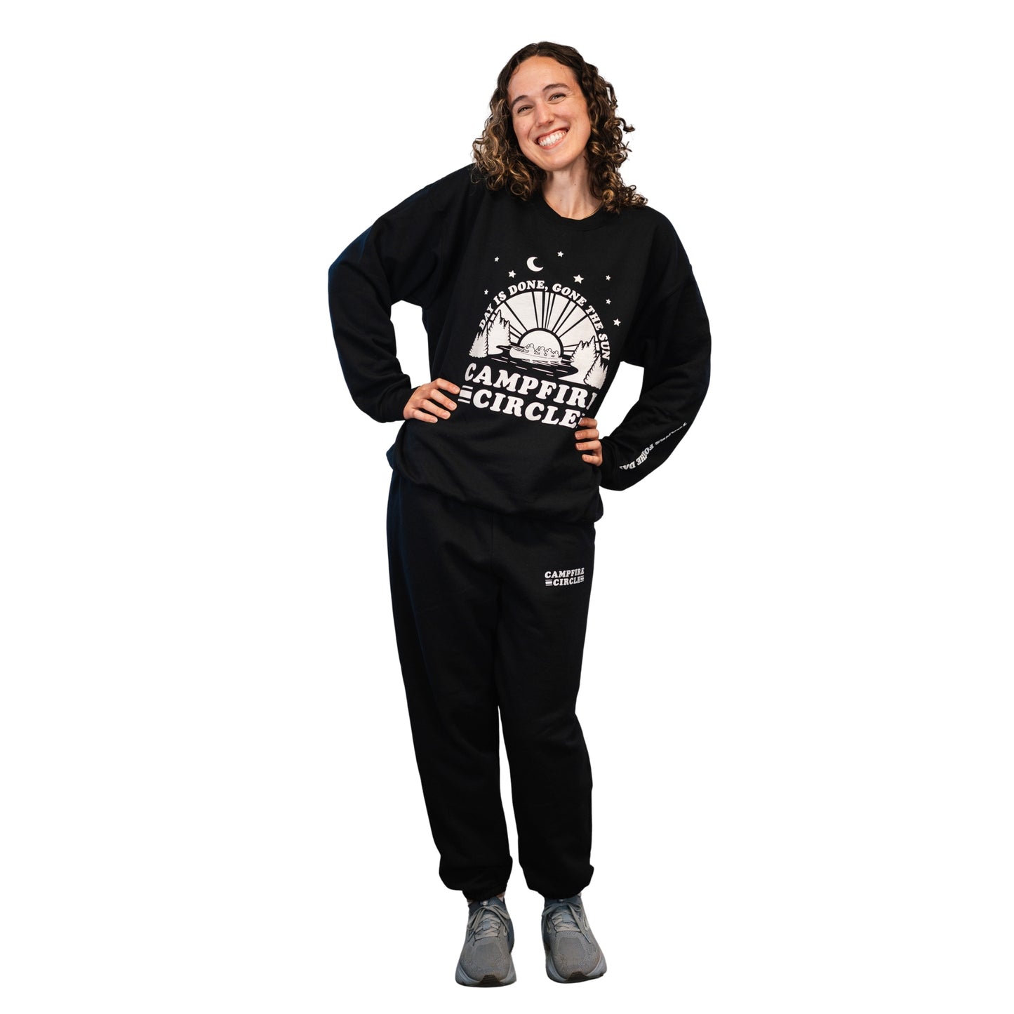 Day is Done Black Sweatpants