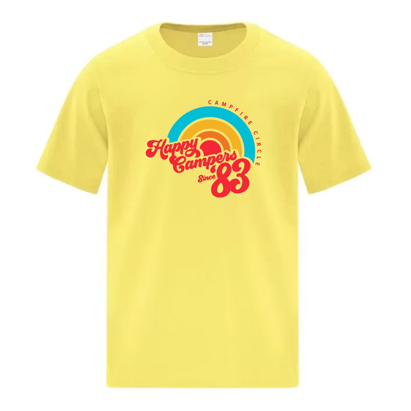 Happy Campers Yellow Youth T-Shirt