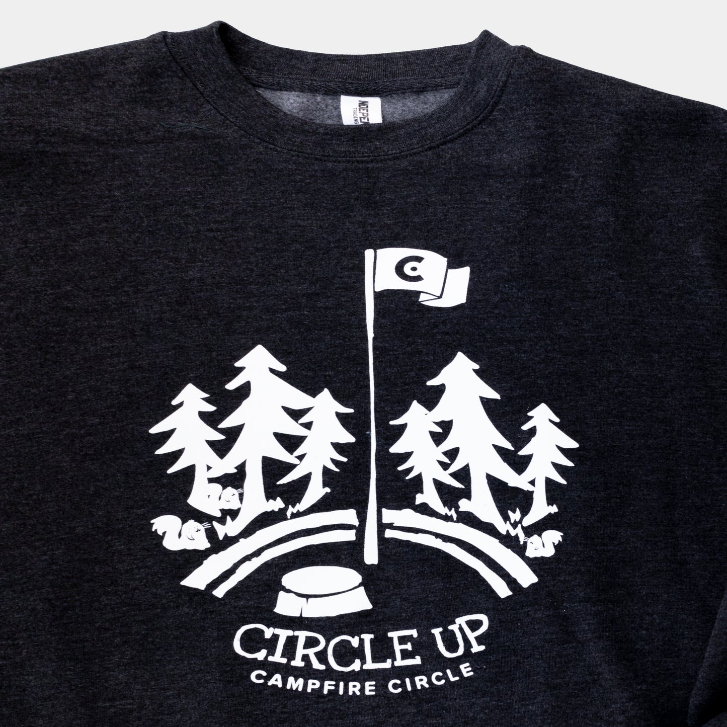 Circle Up Heather Grey Crewneck