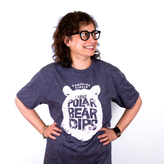 Polar Bear Dips Heather Navy T-Shirt