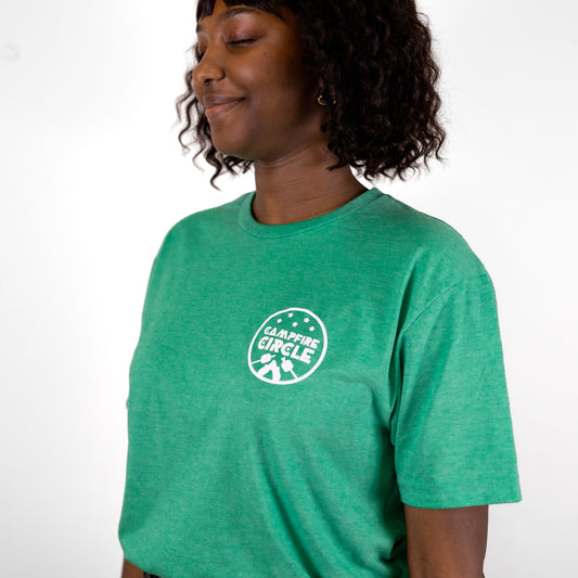 S’mores Crest Heather Green T-Shirt